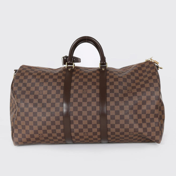 Louis Vuitton Keepall Bandoulière 55 Duffle Bag - Damier Ebene
