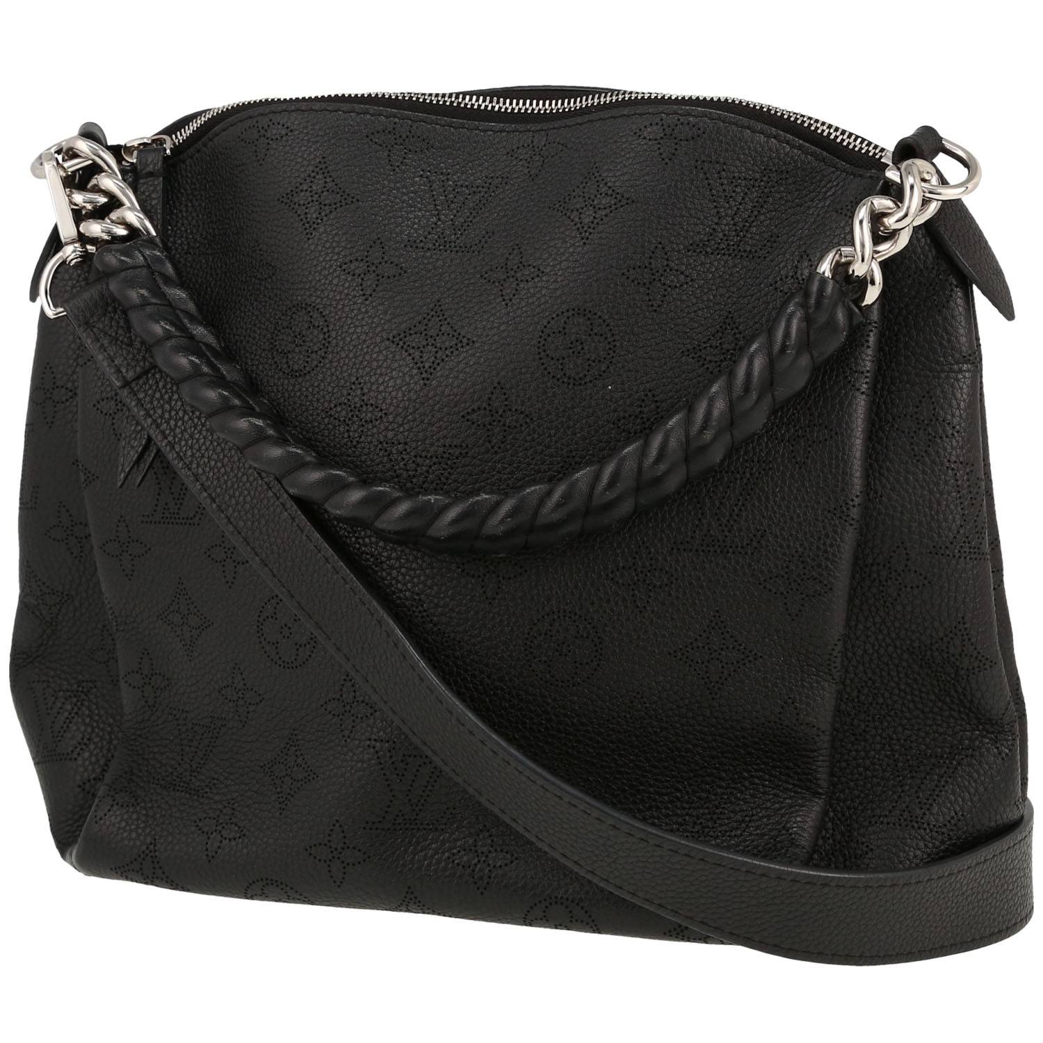 Louis Vuitton Mahina Babylone Chain BB Shoulder Bag - Black