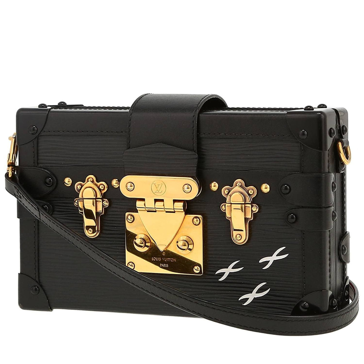 Louis Vuitton Petite Malle Crossbody Bag - Black