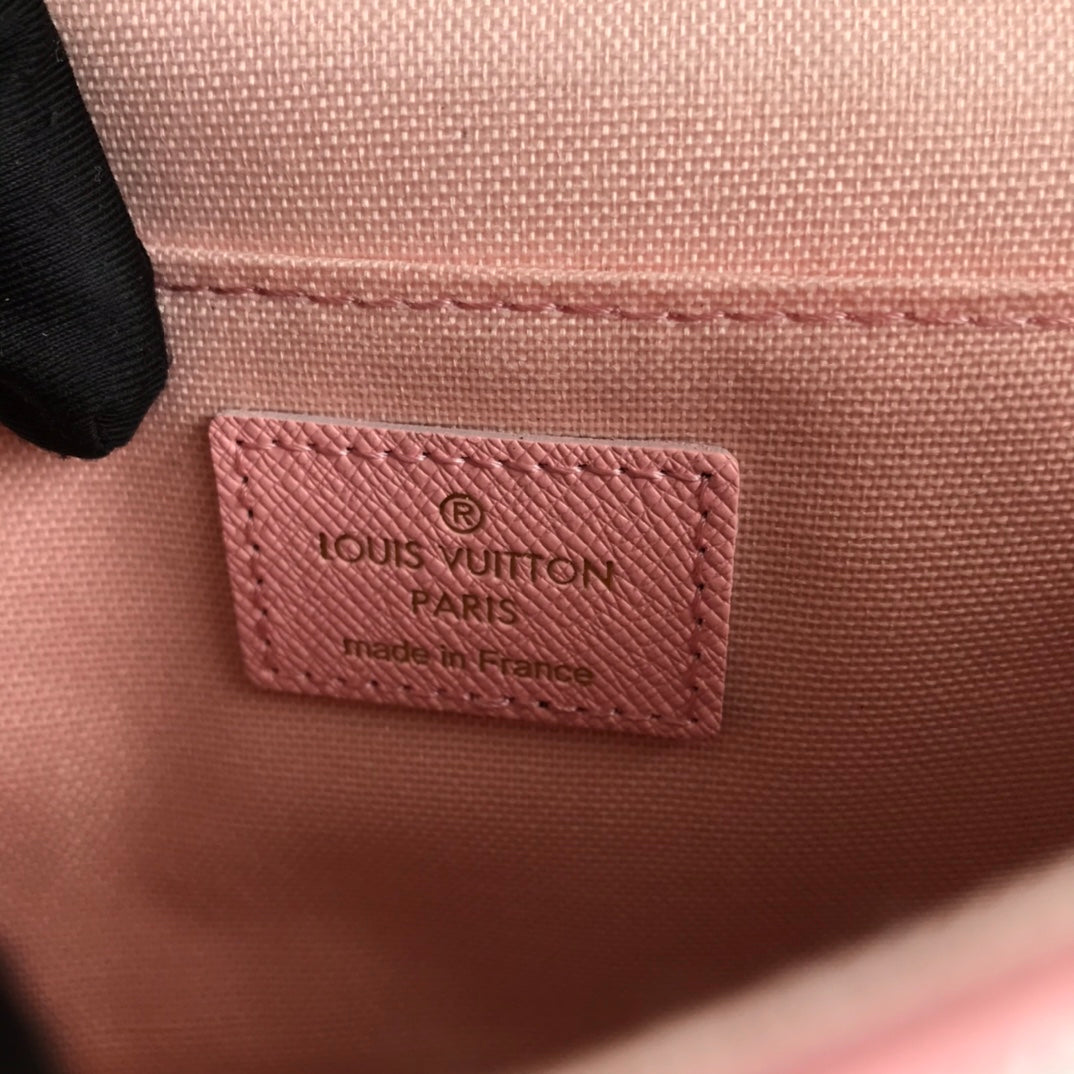 Louis Vuitton Pochette Félicie Damier Wallet - Azur Pink