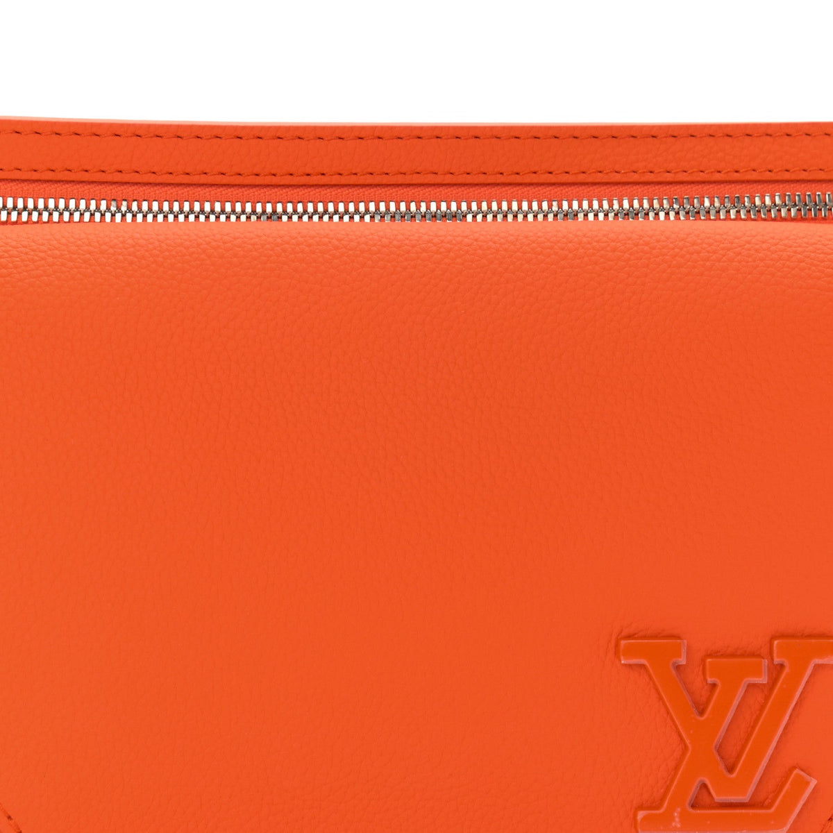 Louis Vuitton Grained Calfskin Aerogram Takeoff Sling Belt Bag - Orange