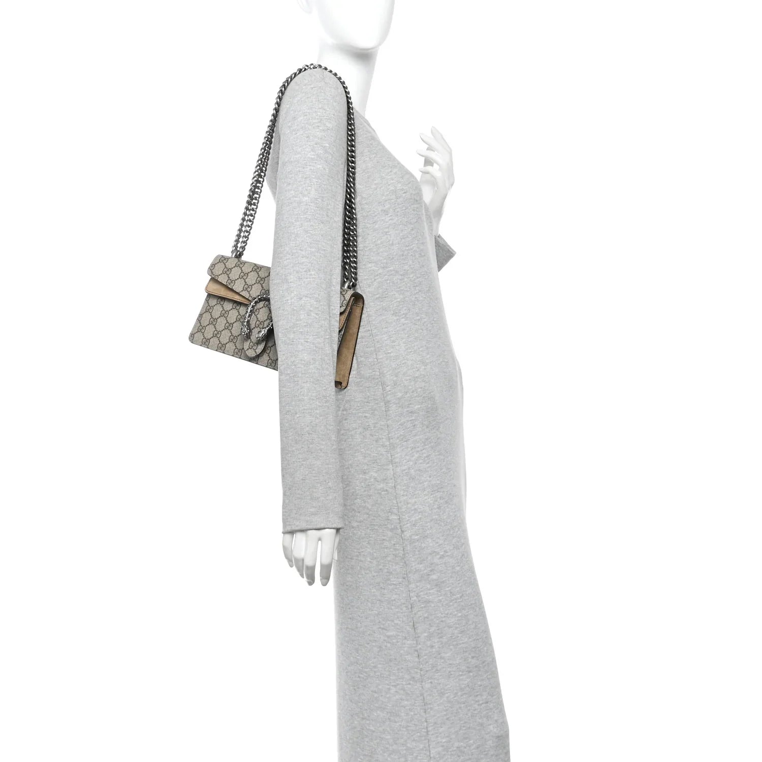 Gucci GG Supreme Dionysus Medium Shoulder Bag – Beige
