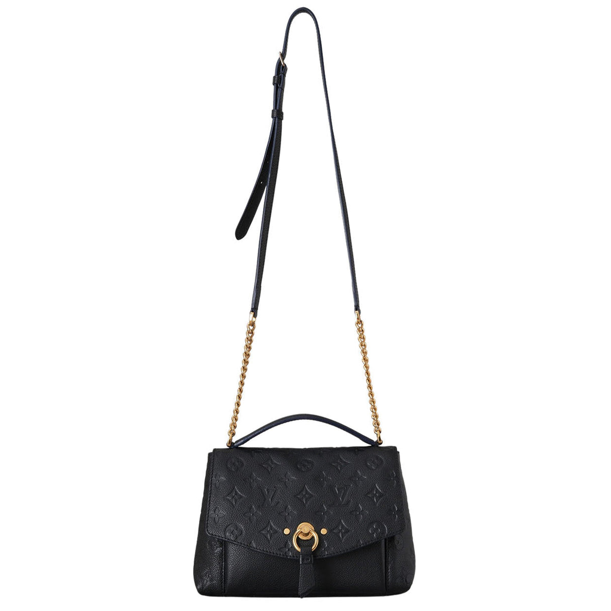 Louis Vuitton Monogram Empreinte Blanche BB Shoulder Bag - Black