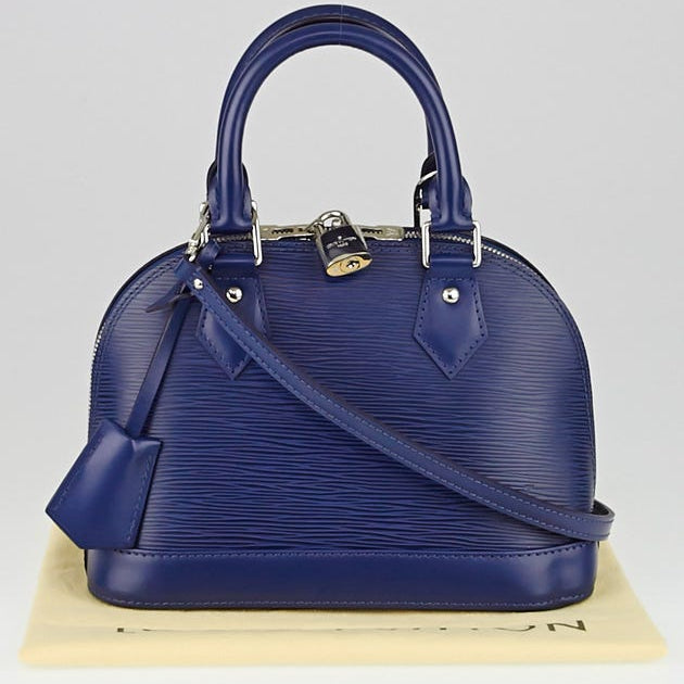 Louis Vuitton Epi Leather Alma BB Handbag - Indigo Blue