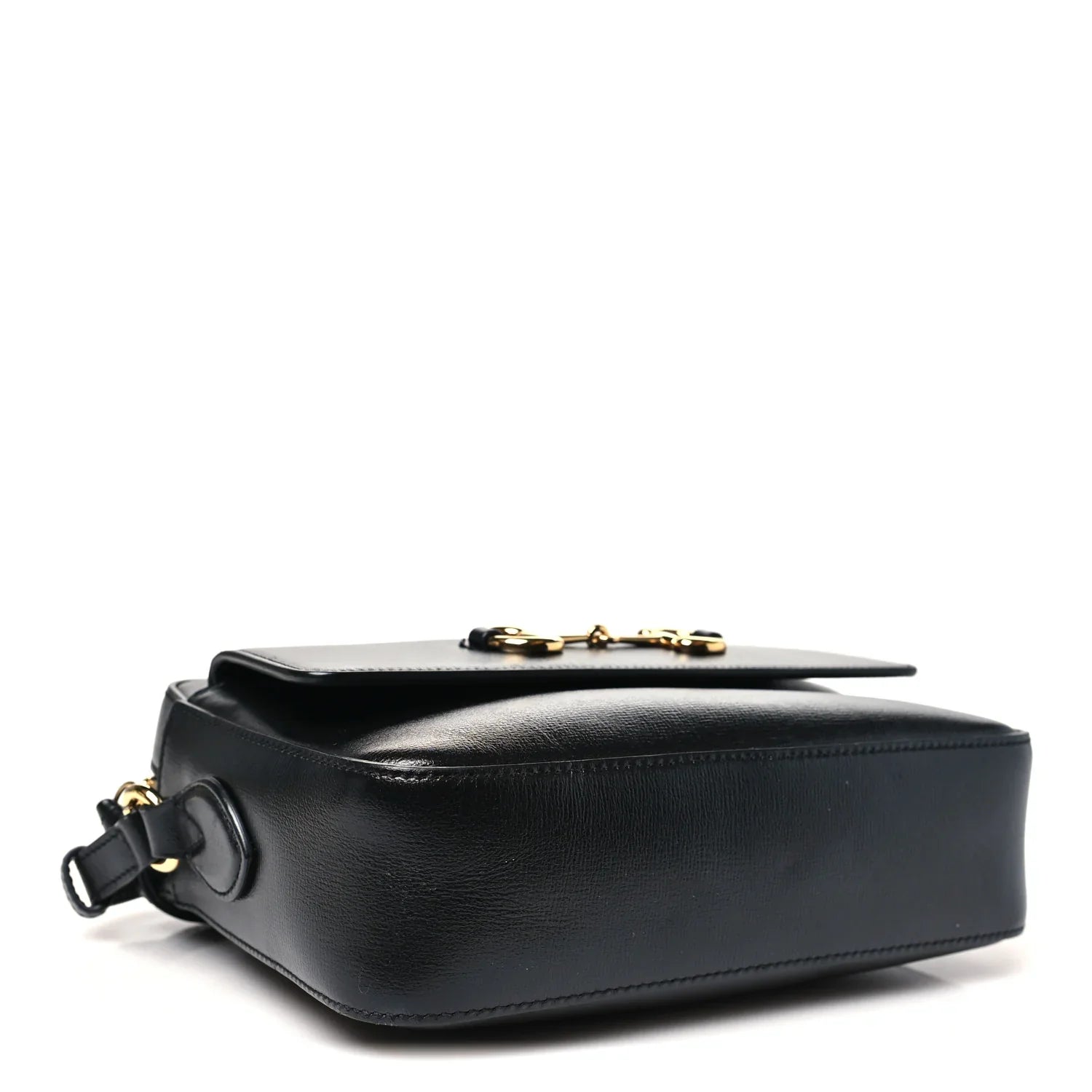 Gucci Horsebit 1955 Small Shoulder Leather Bag – Black