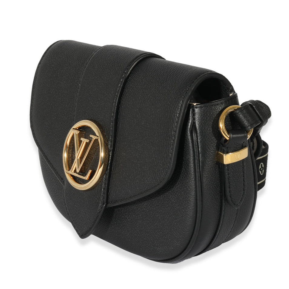 Louis Vuitton LV Pont 9 Soft MM Shoulder Bag - Black