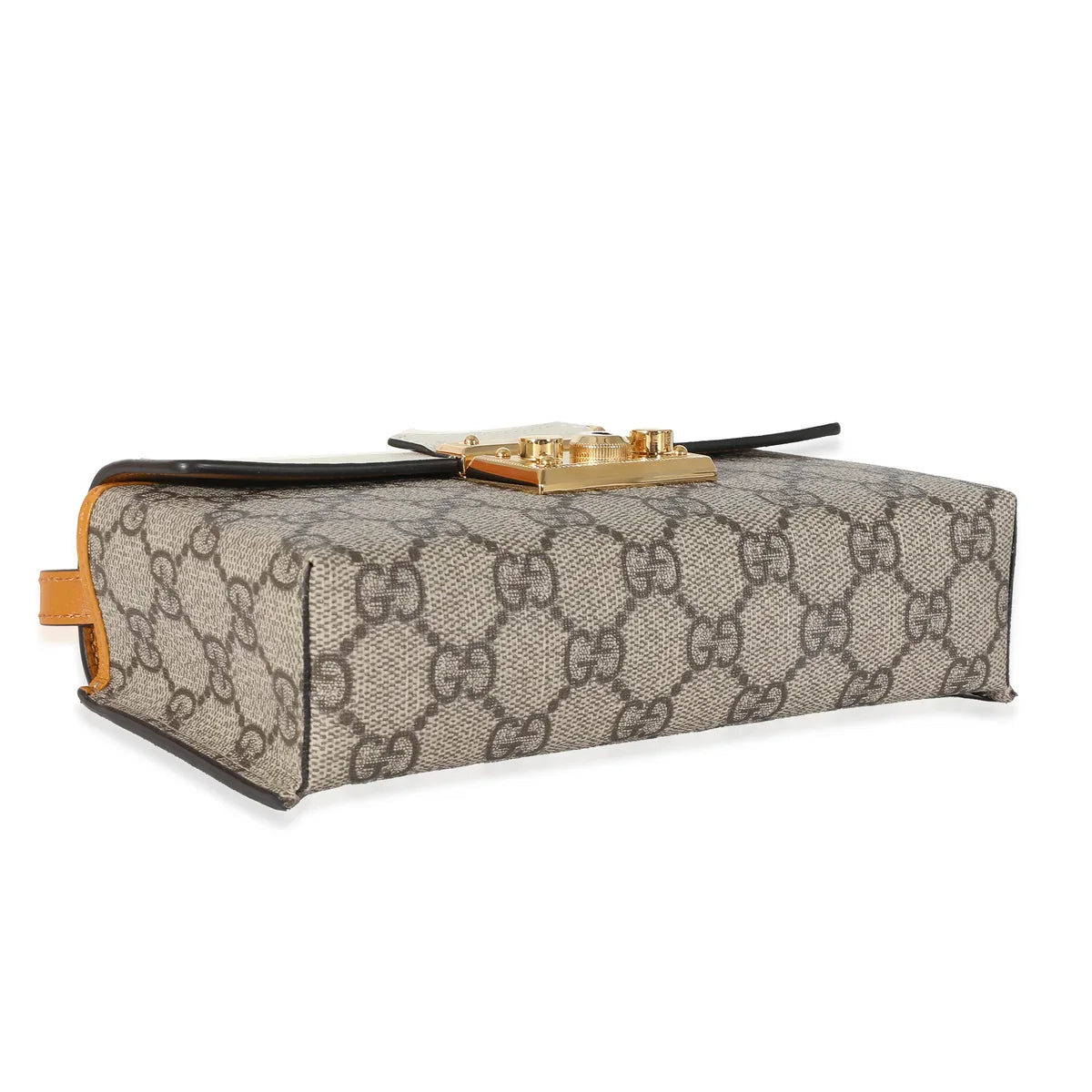 Gucci GG Supreme Padlock Mini Top Handle Bag – Beige
