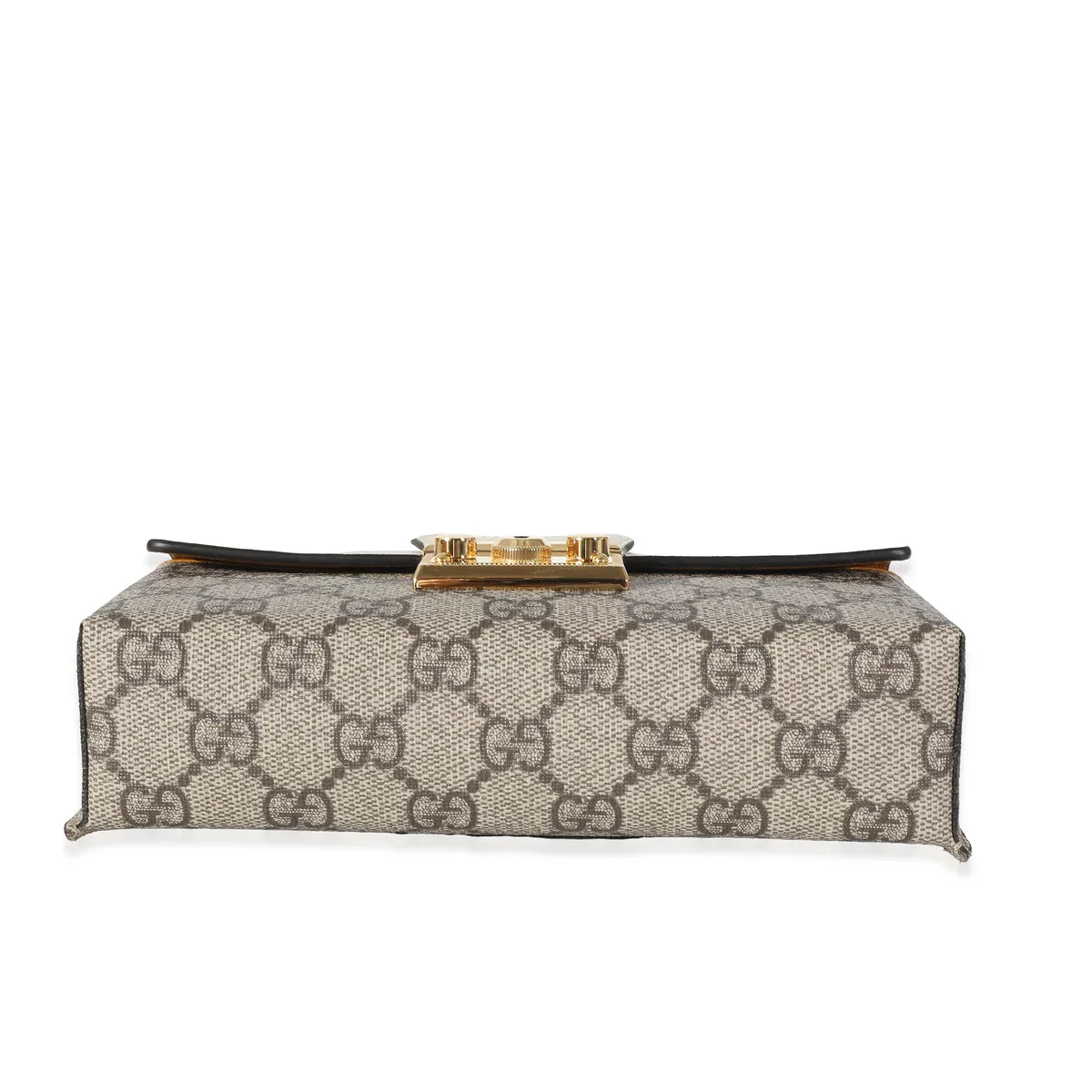 Gucci GG Supreme Padlock Mini Top Handle Bag – Beige