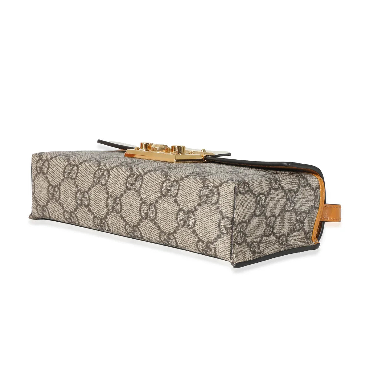 Gucci GG Supreme Padlock Mini Top Handle Bag – Beige