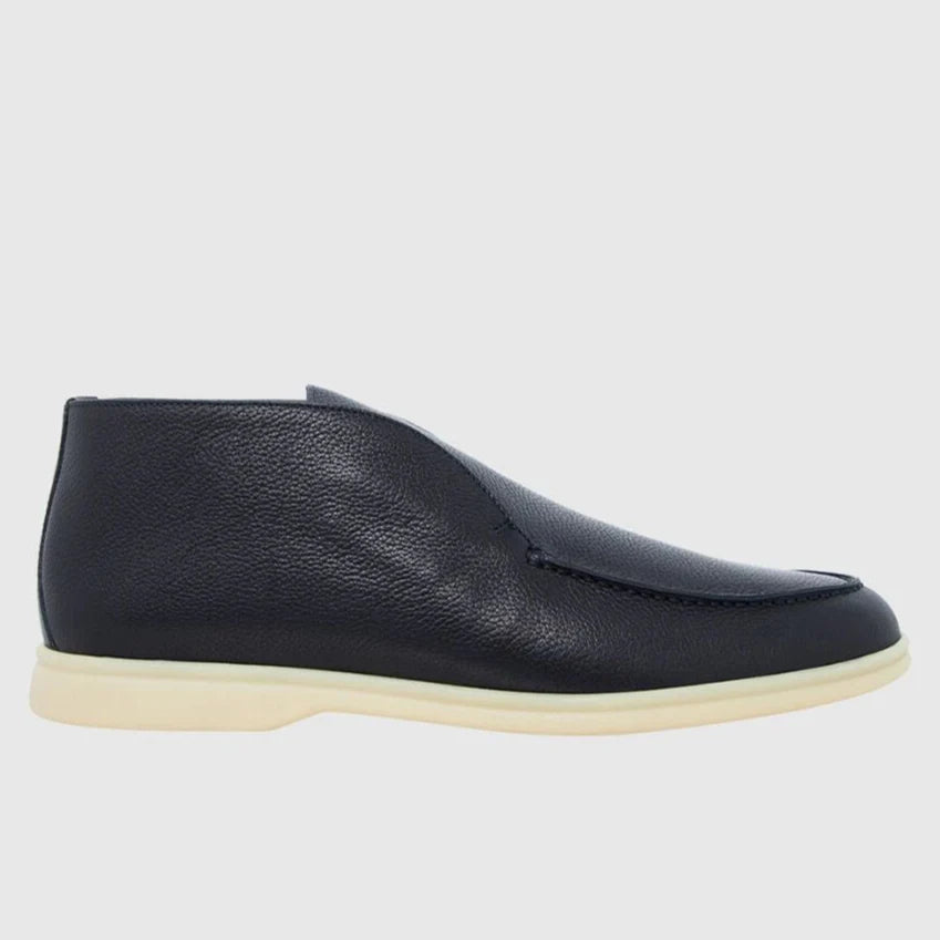 Loro Piana Open Walk Ankle Boots - Navy Blue (W000)