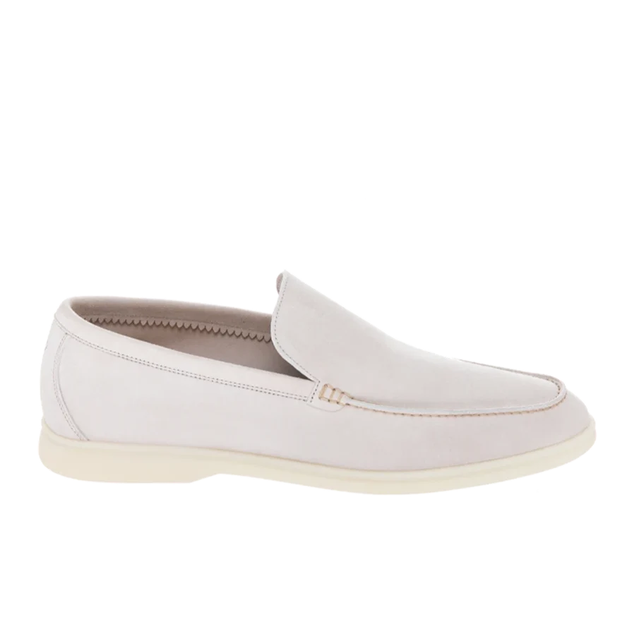 Loro Piana Summer Walk Suede Loafers - Beige