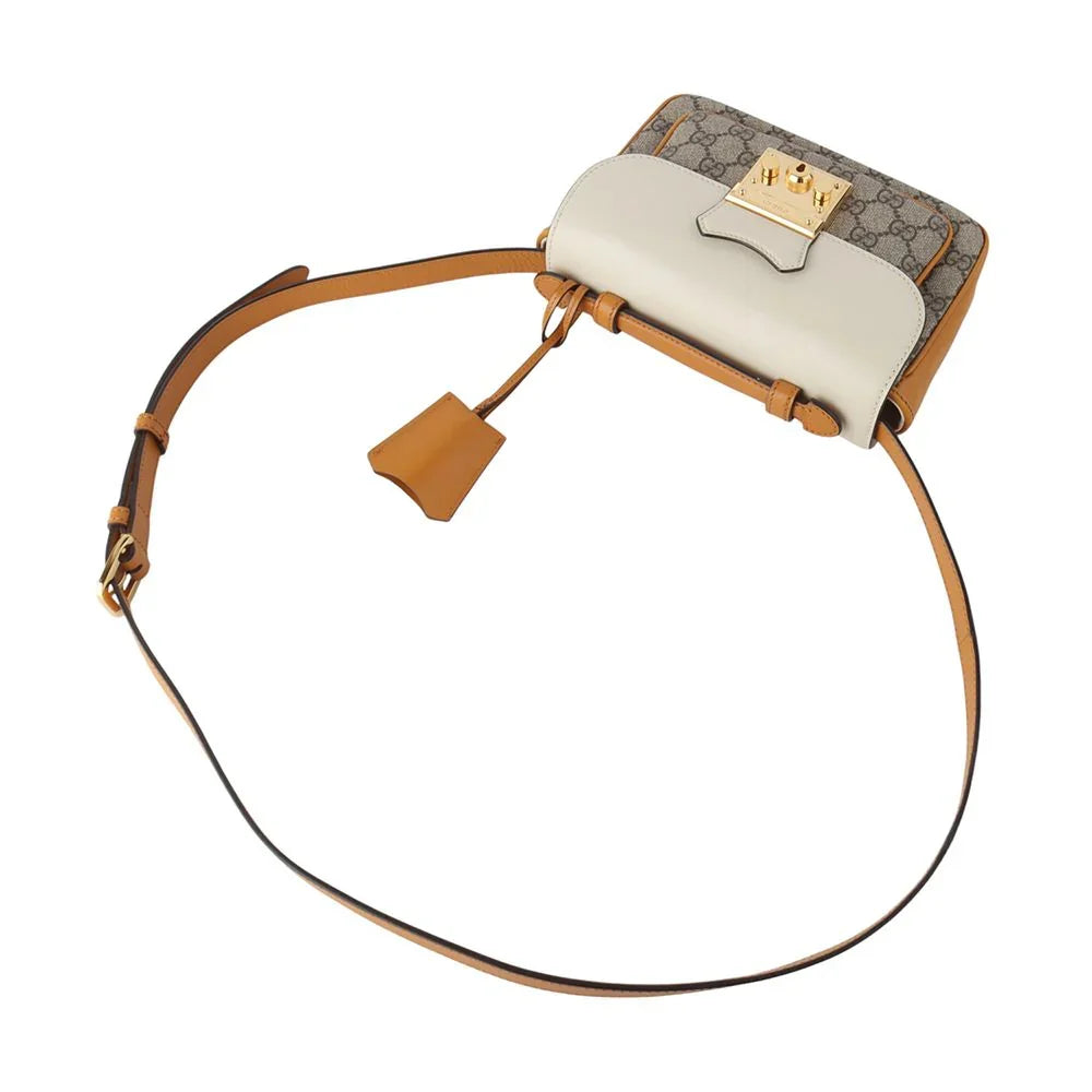 Gucci GG Supreme Padlock Handle Bag – Beige