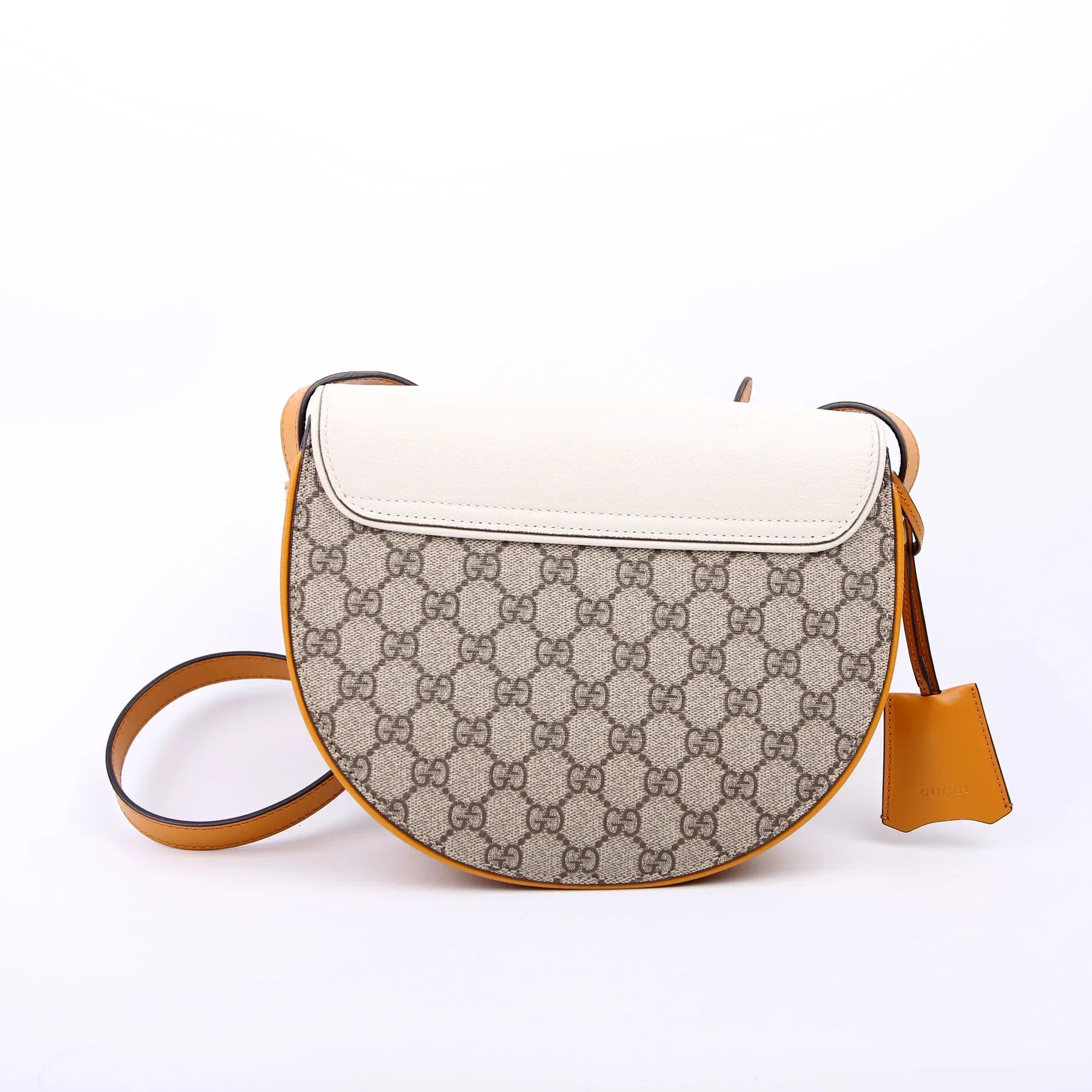 GUCCI GG Supreme Monogram Padlock Shoulder Bag – Mystic White