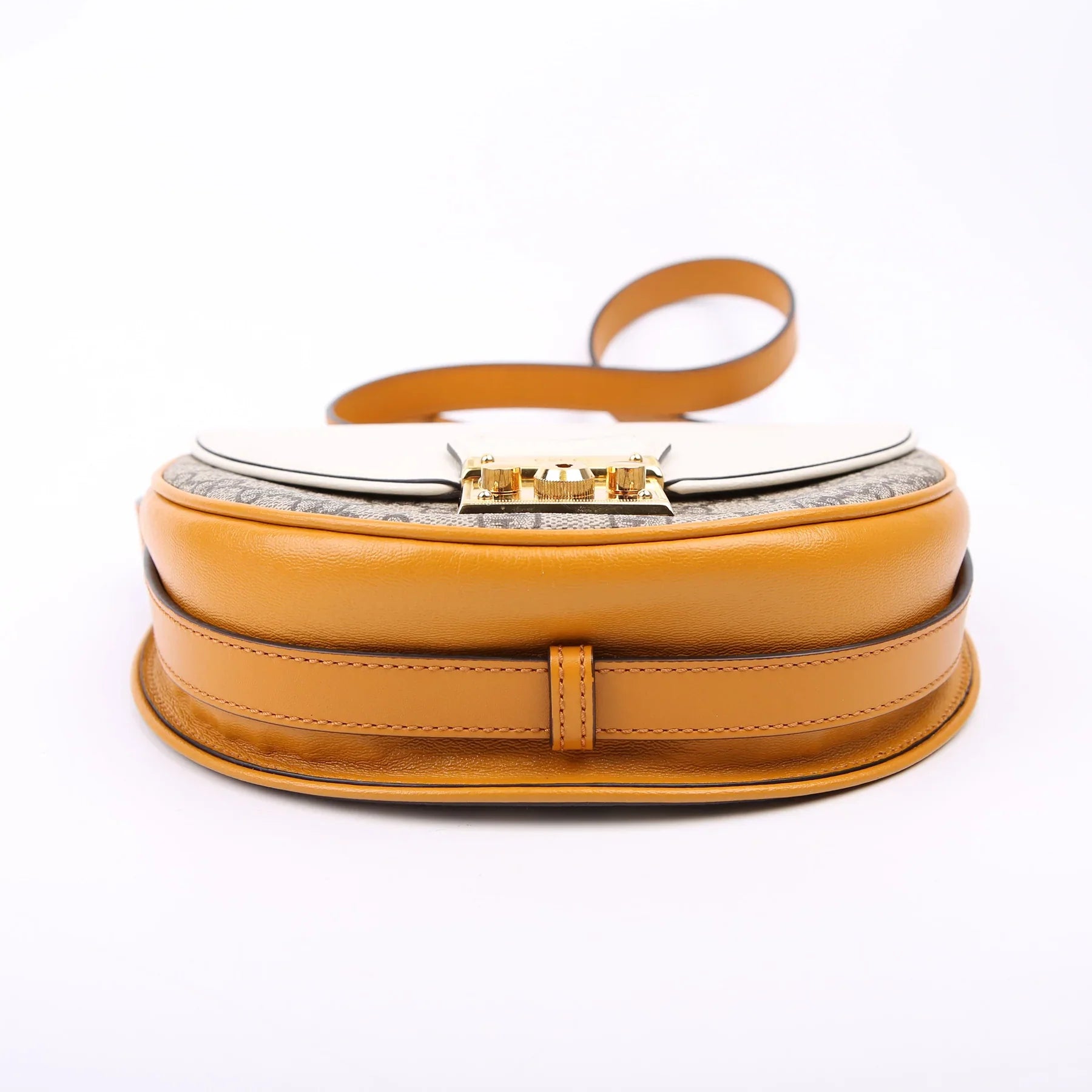 GUCCI GG Supreme Monogram Padlock Shoulder Bag – Mystic White