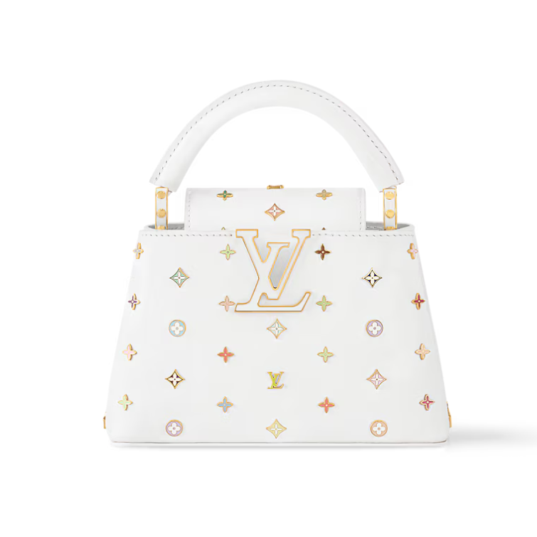 Louis Vuitton x Takashi Murakami Capucines Mini Handbag – White