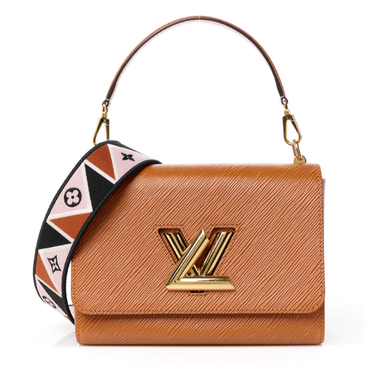 Louis Vuitton Epi Twist Monogram MM Shoulder Bag - Brown