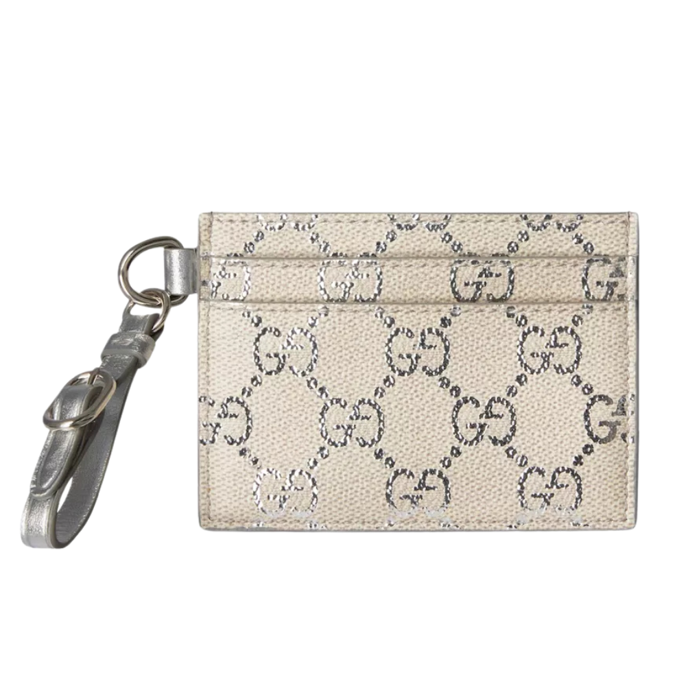 Gucci GG Coated Fabric Card Holder - Beige