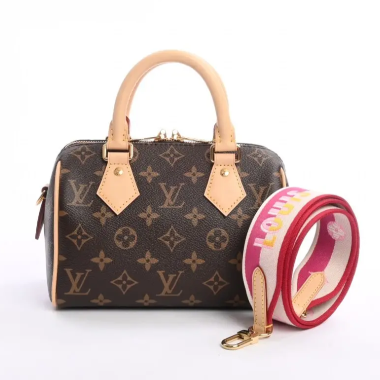 Louis Vuitton Speedy Bandoulière 20 Handbag - Brown / Fuchsia
