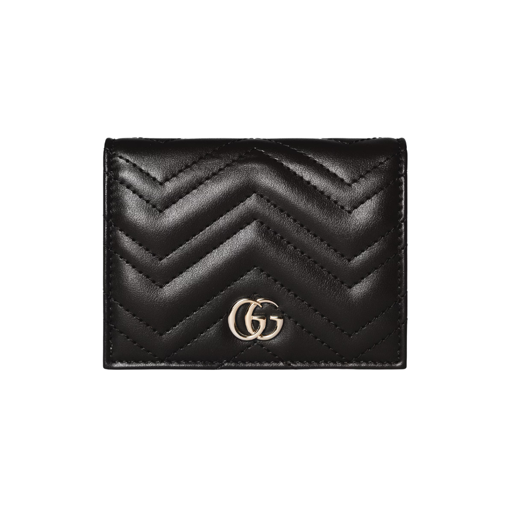 Gucci GG Marmont Card Case Wallet – Black
