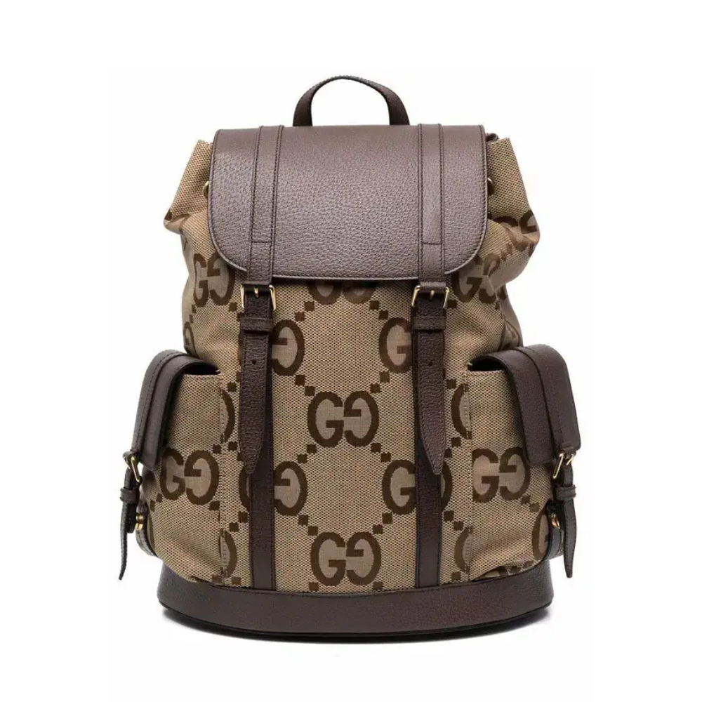 Gucci Jumbo GG Backpack – Brown
