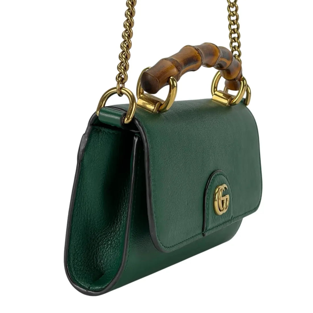 Gucci Diana Mini Top Handle Crossbody Bag – Green