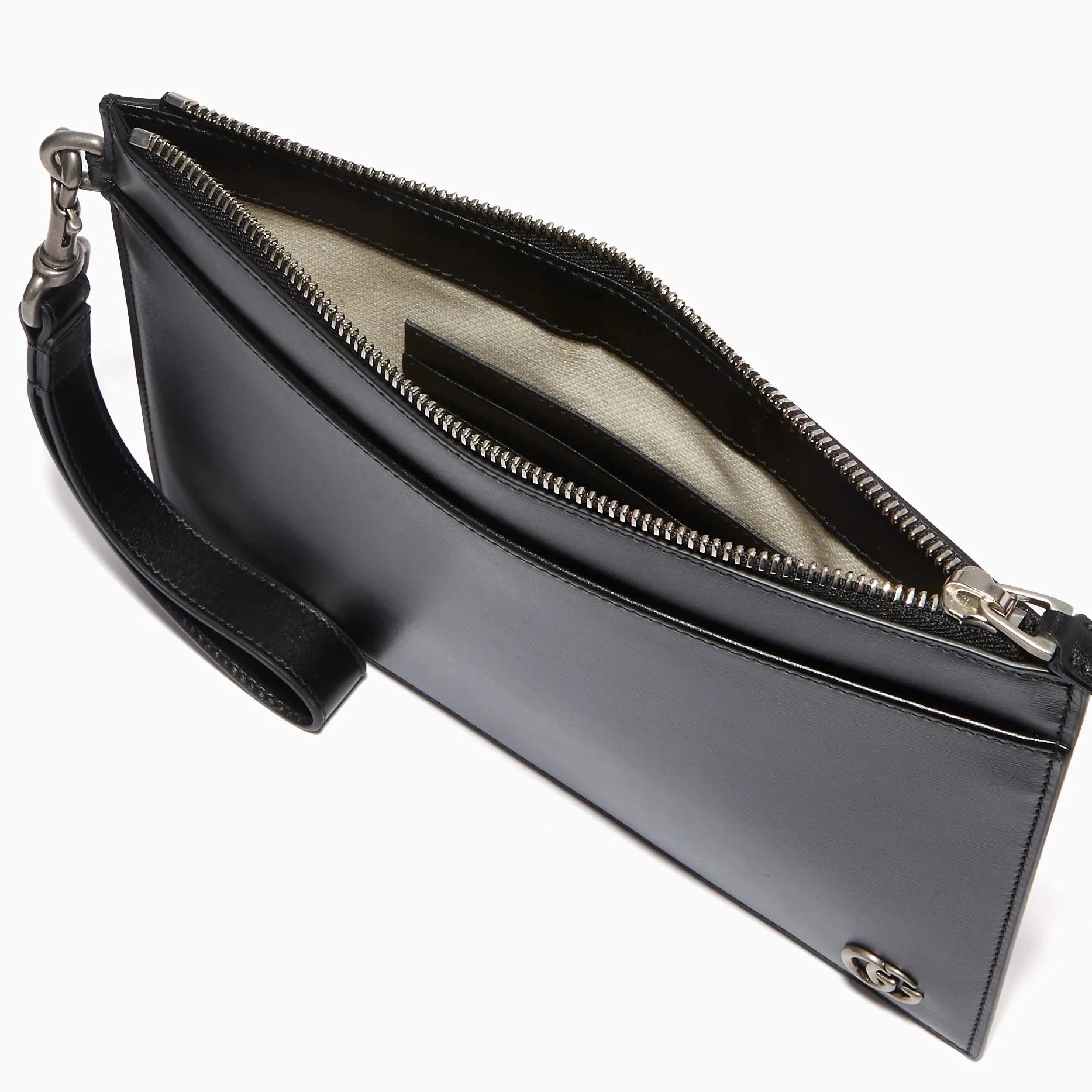 Gucci GG Marmont Smooth Leather Pouch – Black