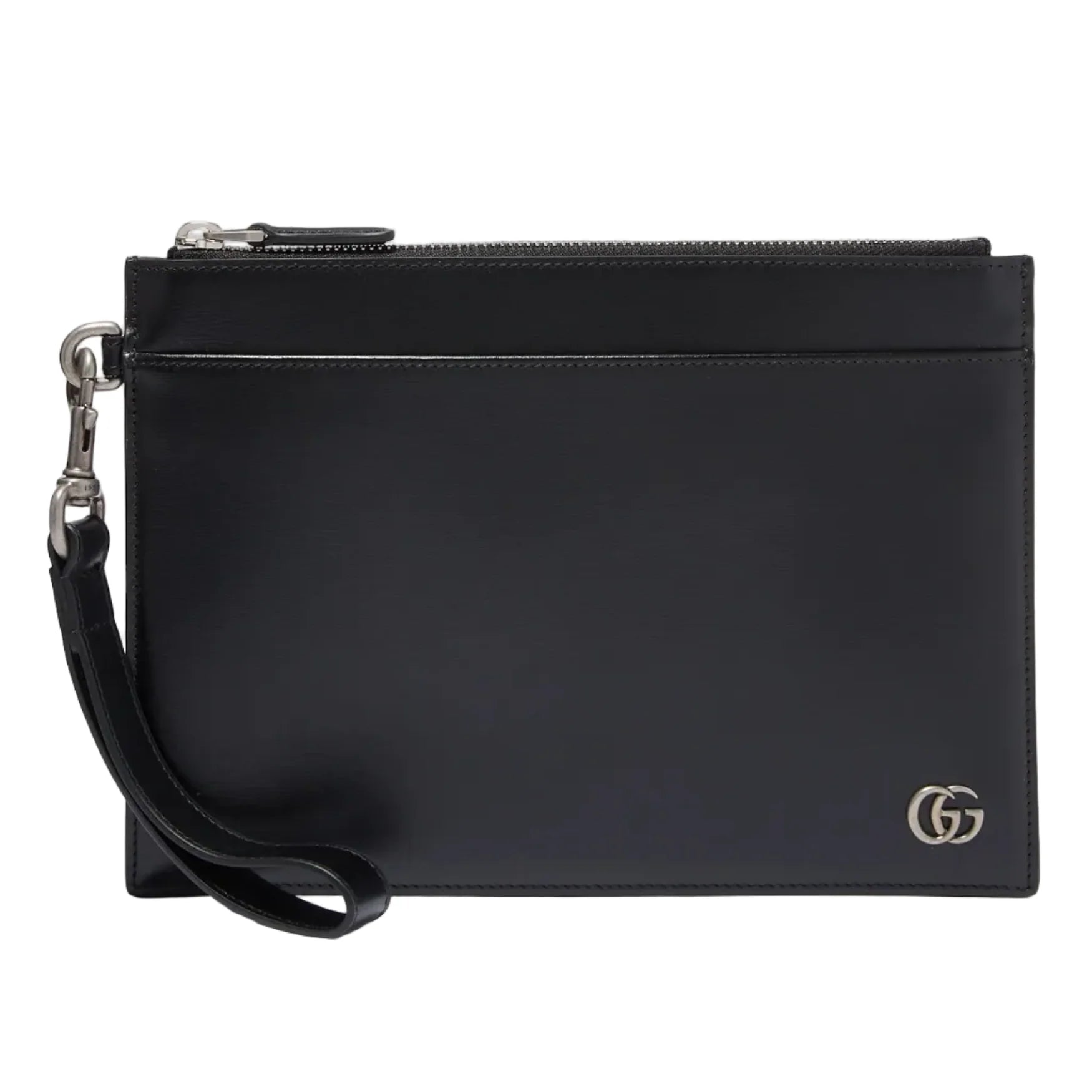 Gucci GG Marmont Smooth Leather Pouch – Black
