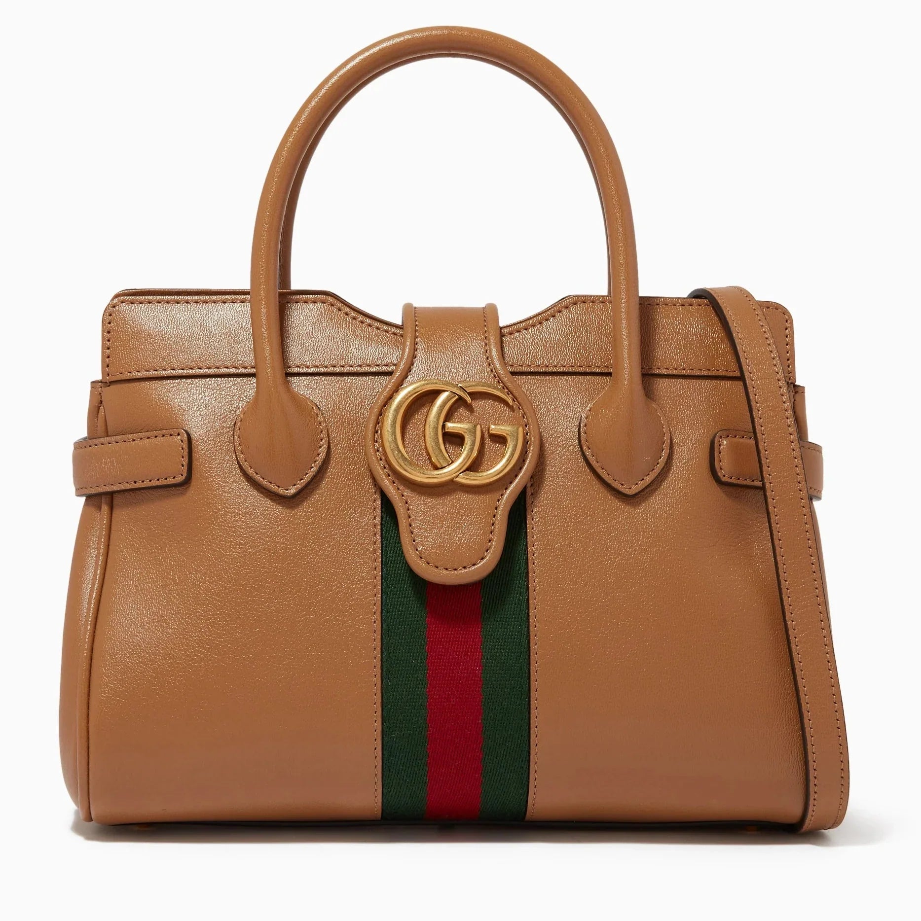 Gucci Small Dahlia GG Handle Bag – Brown