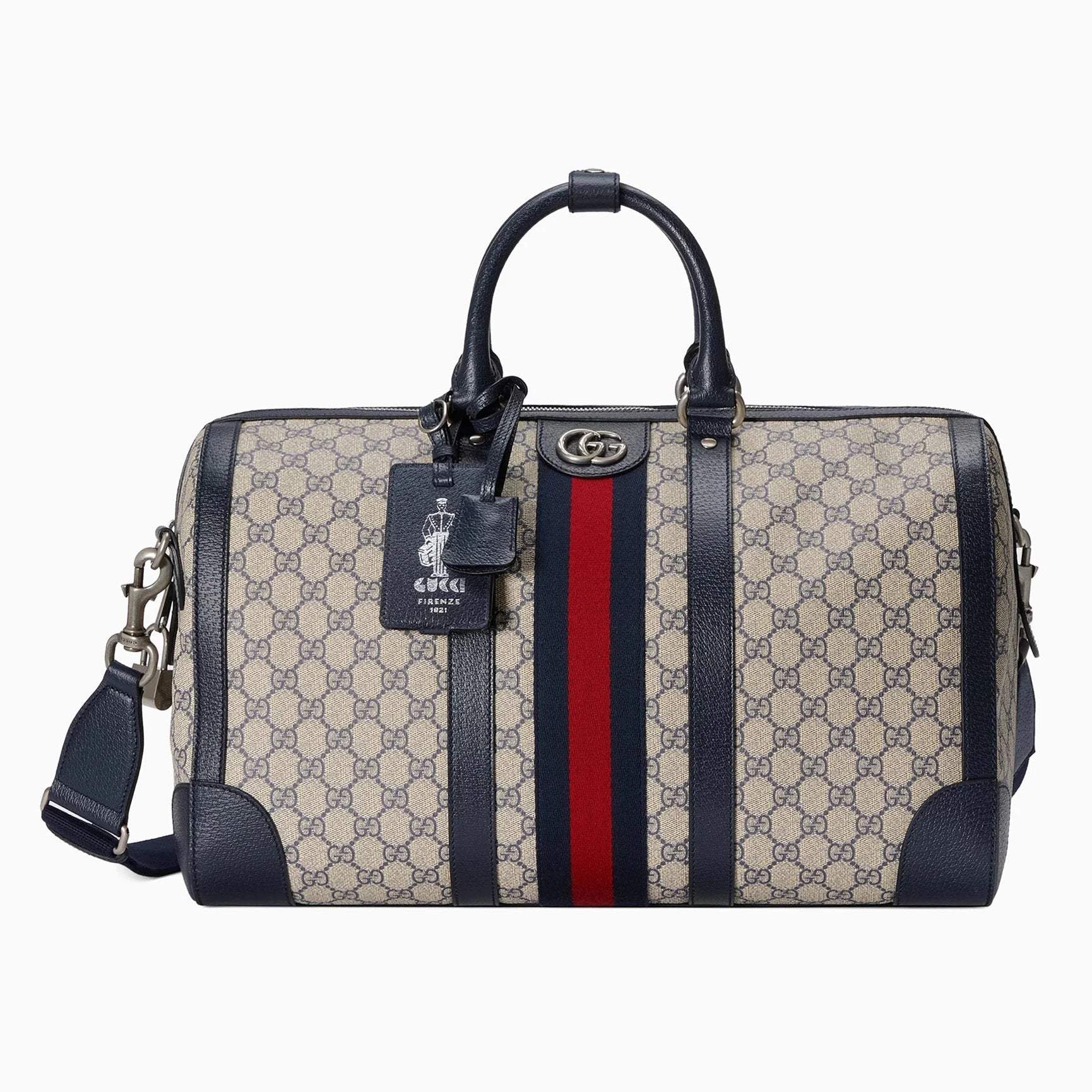 Gucci GG Supreme Canvas Small Savoy Duffle Bag – Beige