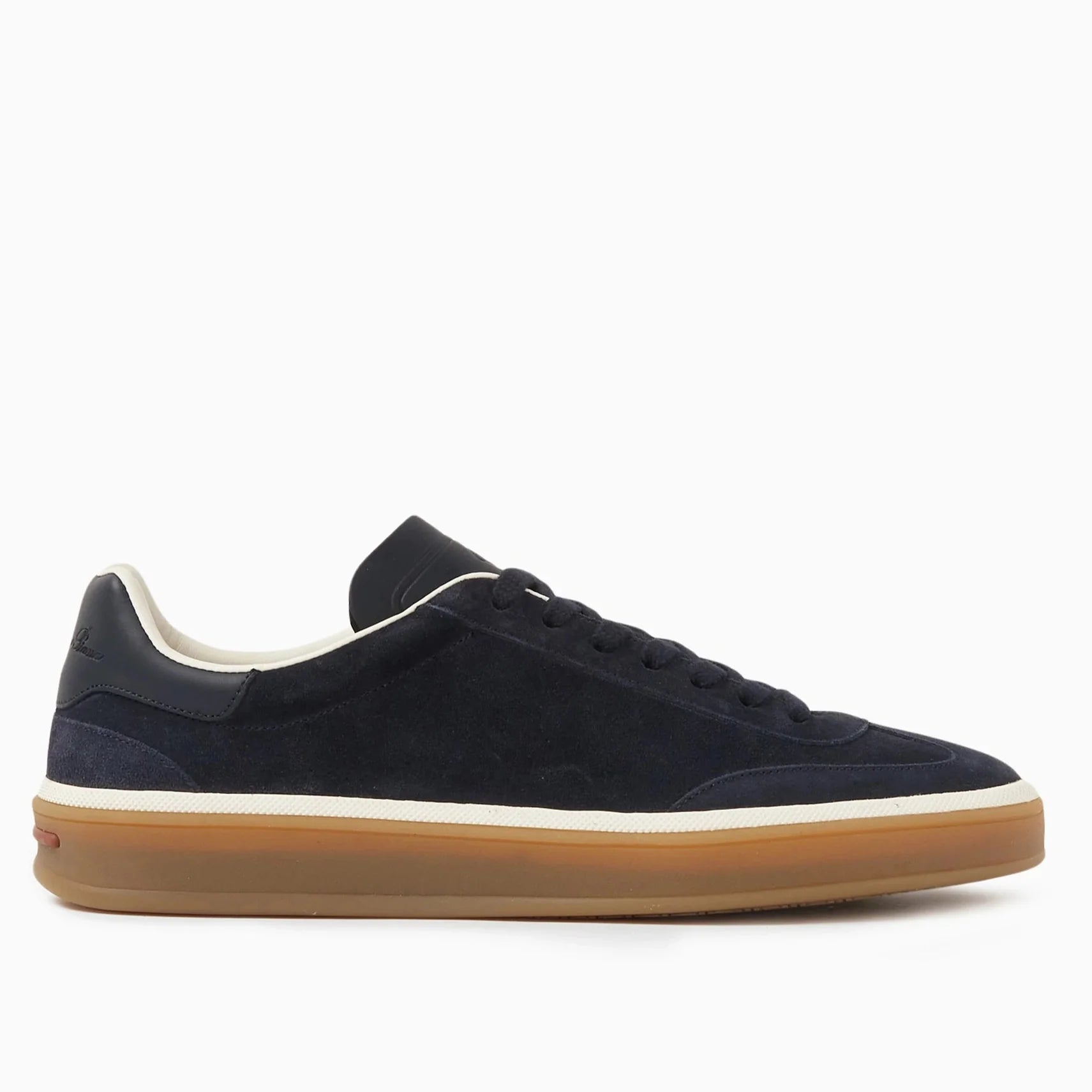 Loro Piana Tennis Walk Suede Calf Split Sneakers - Navy Blue (W000)