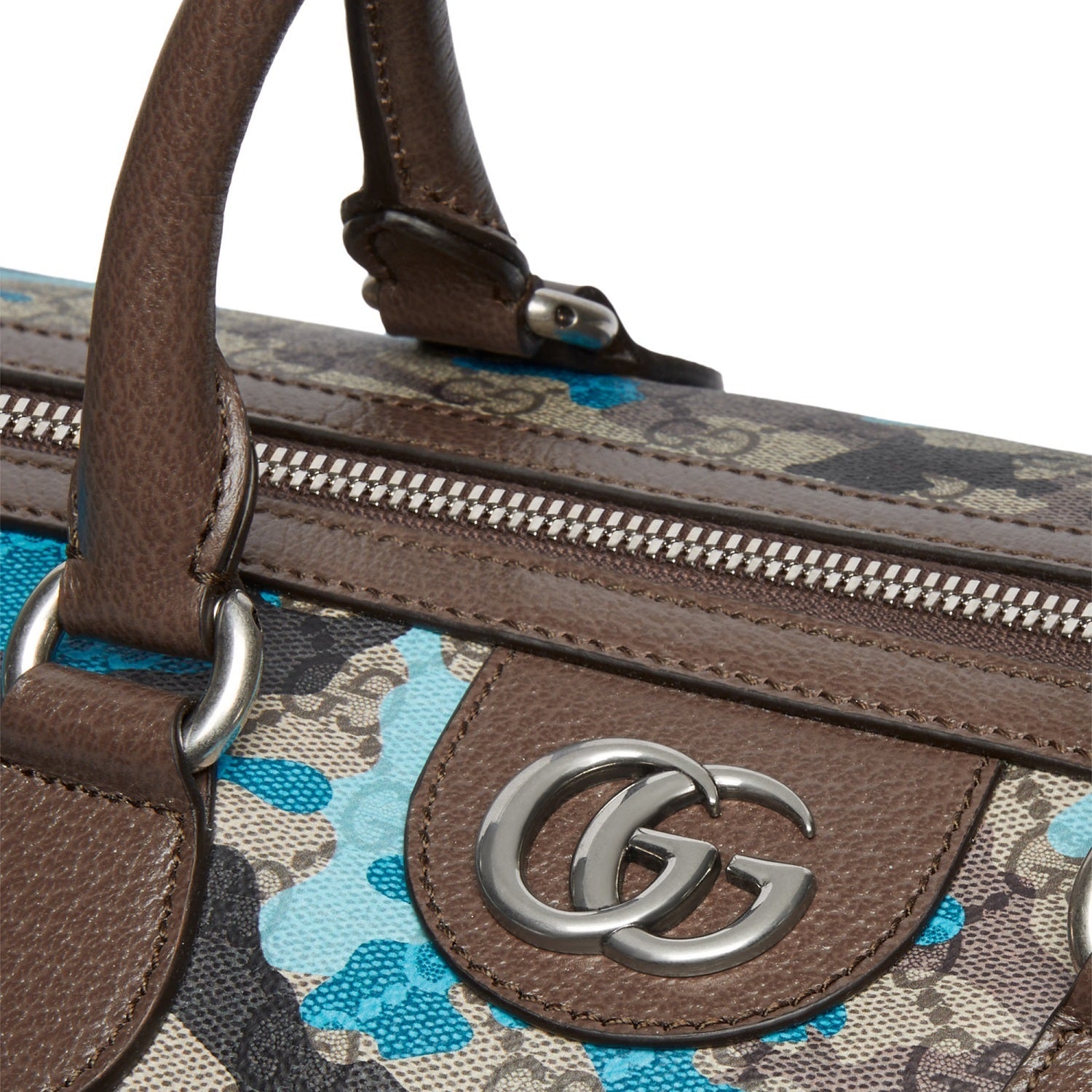 Gucci GG Small Duffle Bag – Camouflage Blue