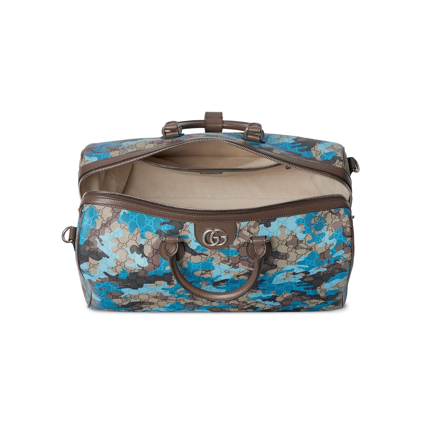 Gucci GG Small Duffle Bag – Camouflage Blue