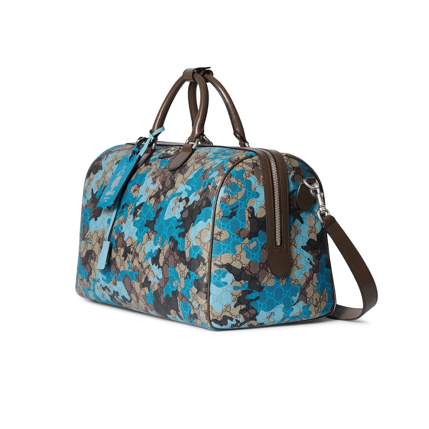 Gucci GG Small Duffle Bag – Camouflage Blue