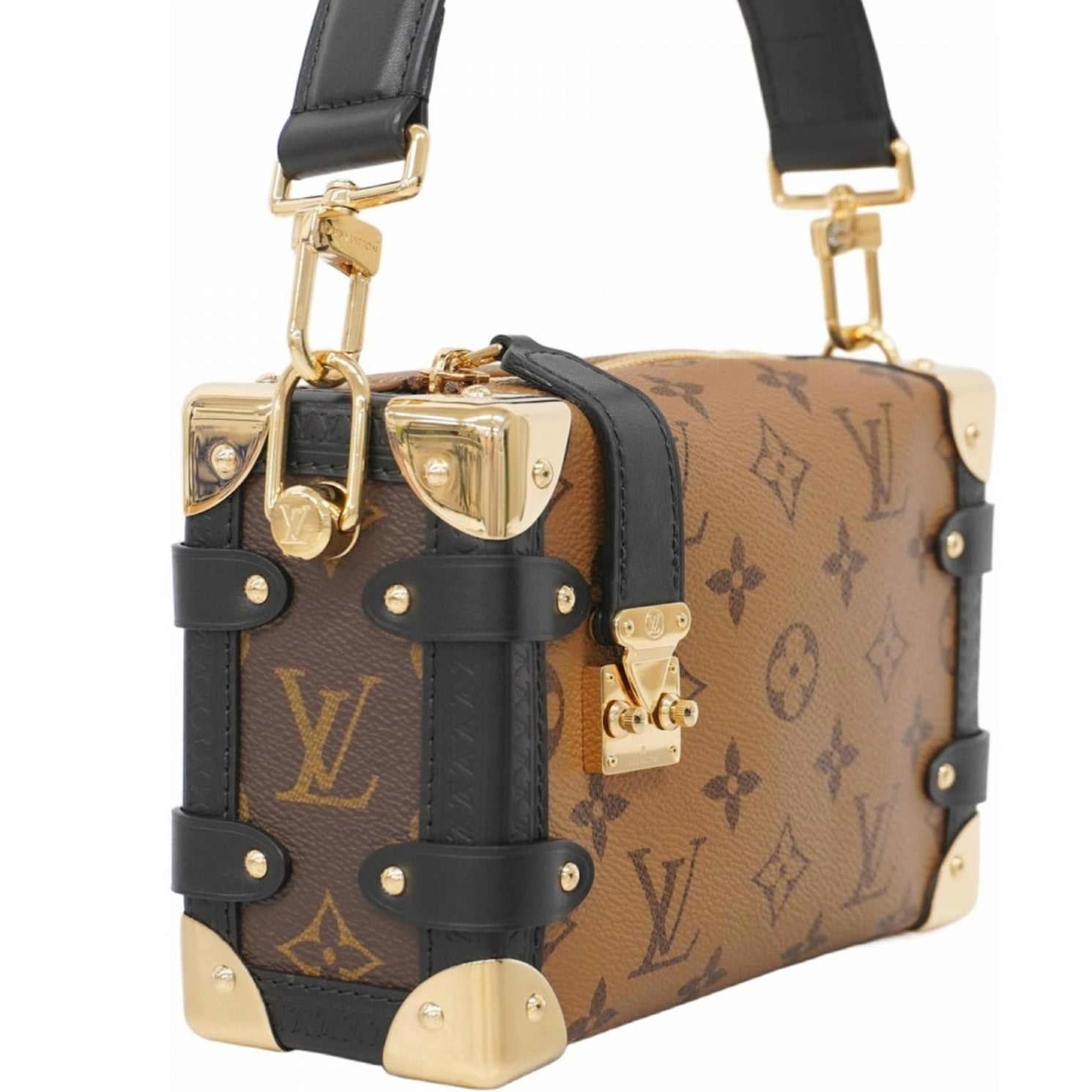 Louis Vuitton Reverse Monogram Side Trunk Bag - Brown