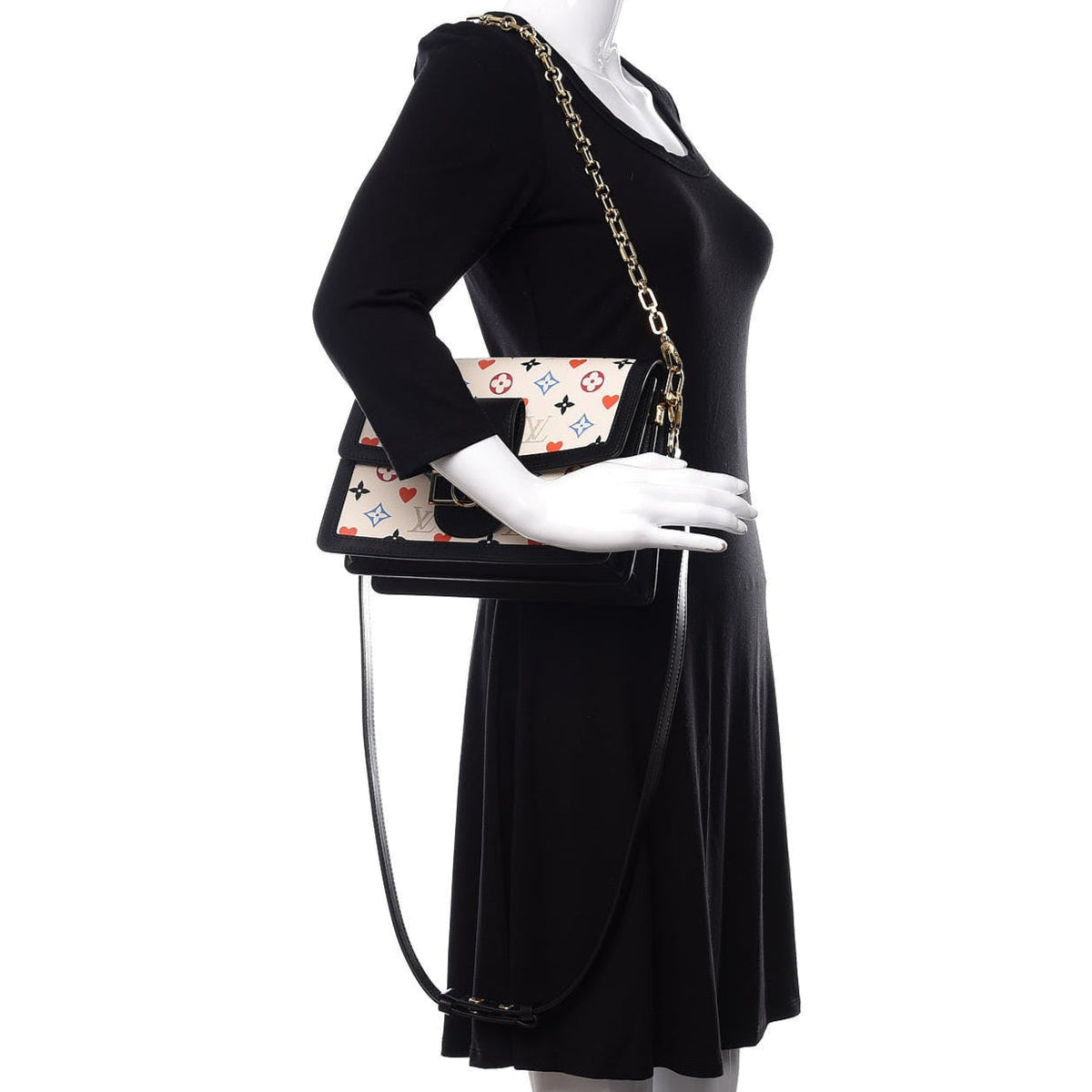 Louis Vuitton Dauphine MM Tote Bag - White