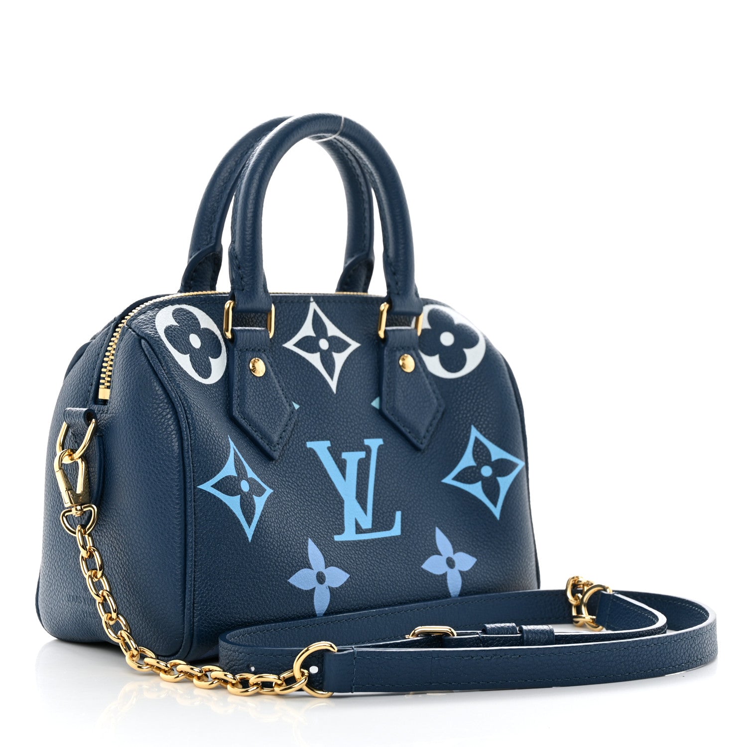 Louis Vuitton Giant Speedy Bandouliere 20 Handbag - Blue