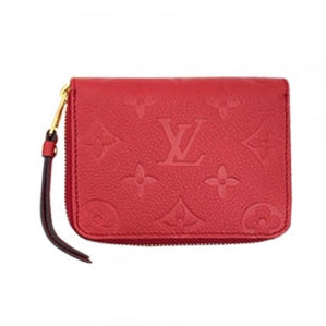 Louis Vuitton Monogram Empreinte Zippy Coin Purse - Red