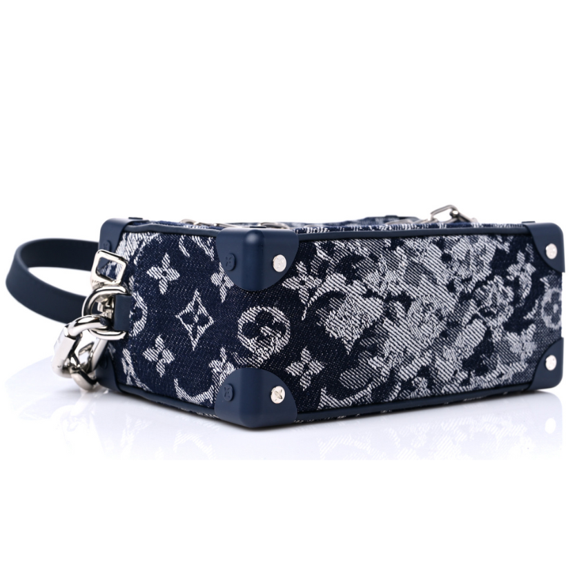Louis Vuitton Monogram Tapestry Trunk Bag - Blue