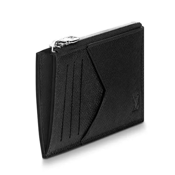 Louis Vuitton Taiga Coin Card Holder Wallet – Black