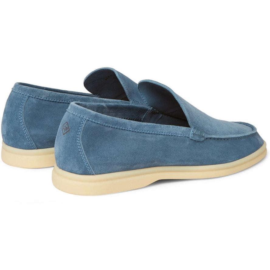 Loro Piana Summer Walk Suede Loafers - Blue (137)