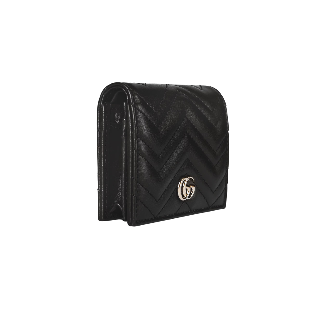 Gucci GG Marmont Card Case Wallet – Black