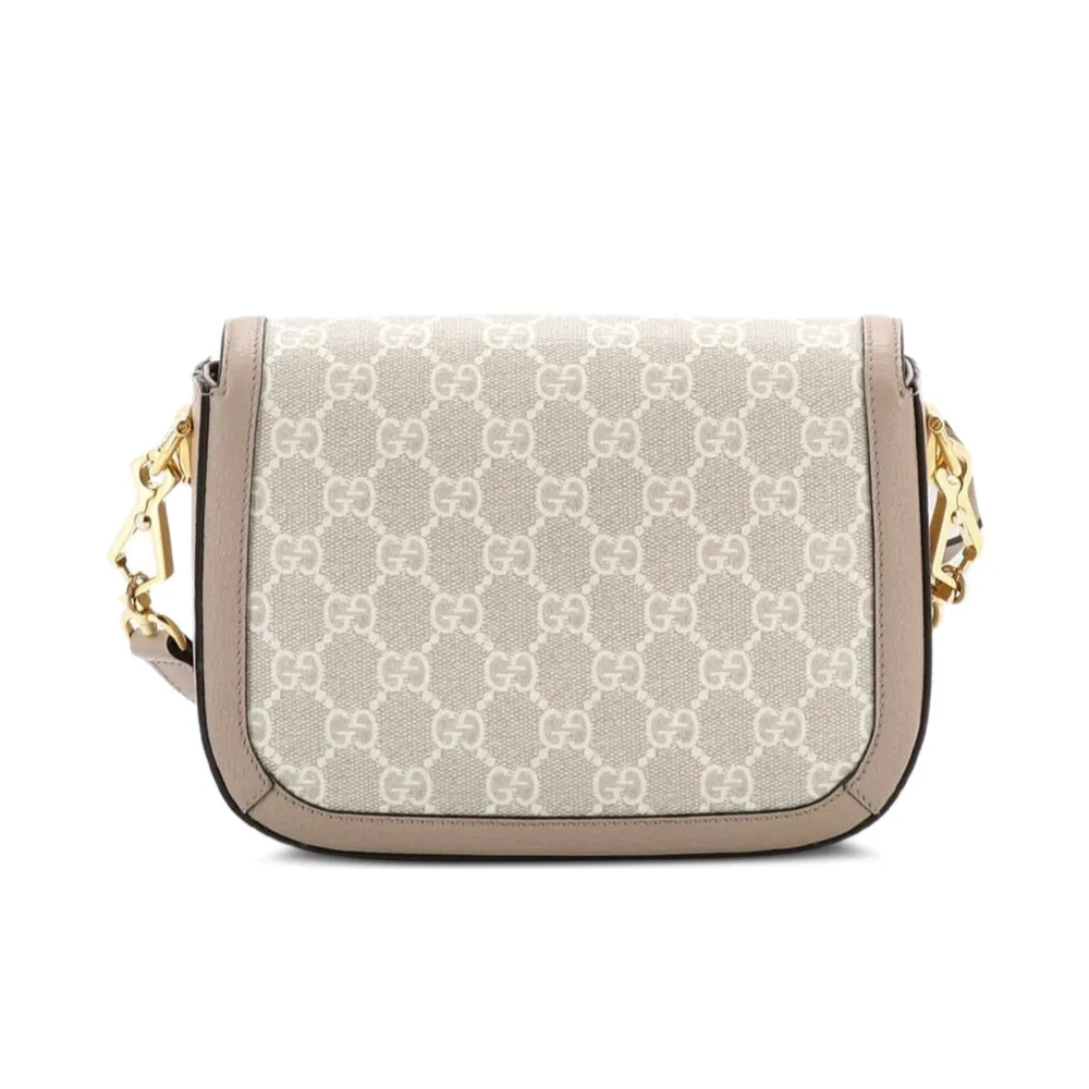 Gucci Horsebit 1955 Mini GG Crossbody Shoulder Bag – Beige