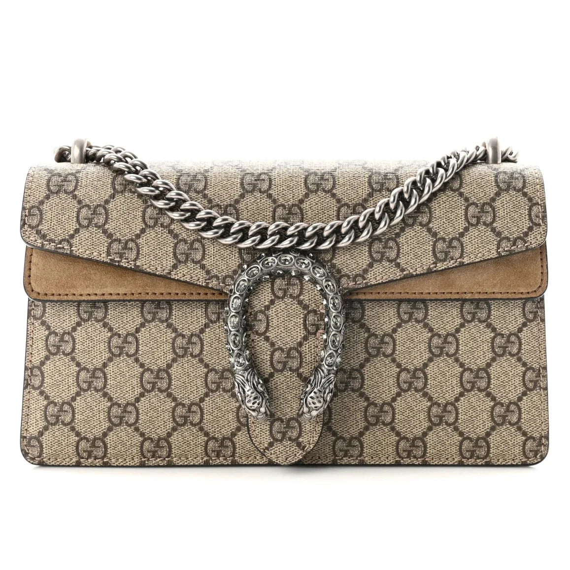 Gucci GG Supreme Dionysus Medium Shoulder Bag – Beige