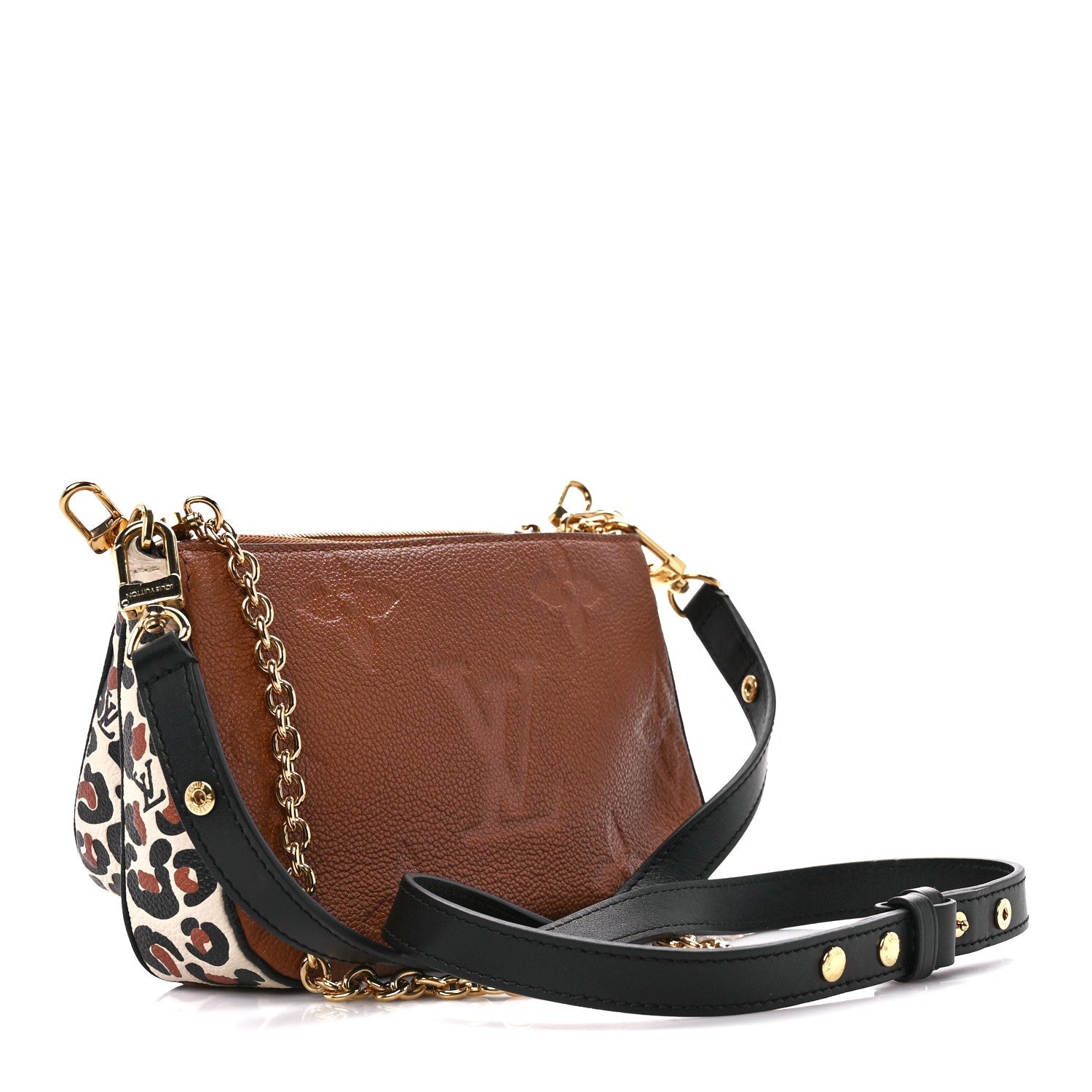 Louis Vuitton Wild At Heart Multi Pochette Accessoires Crossbody Bag - Caramel Brown