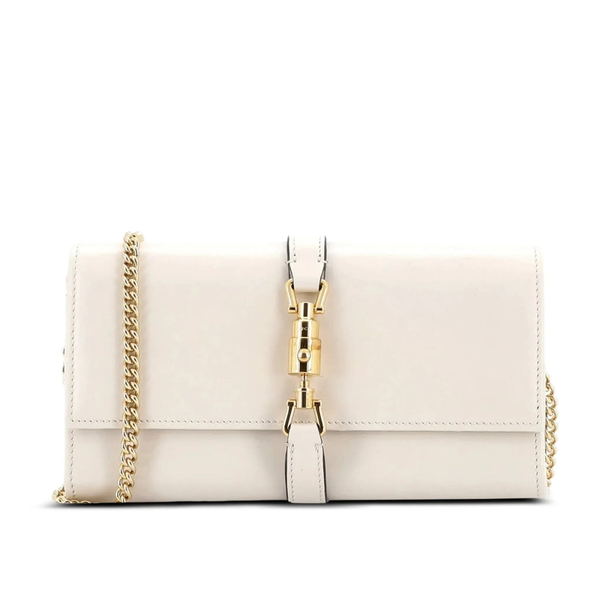 Gucci Jackie 1961 Leather Chain Wallet – Pink