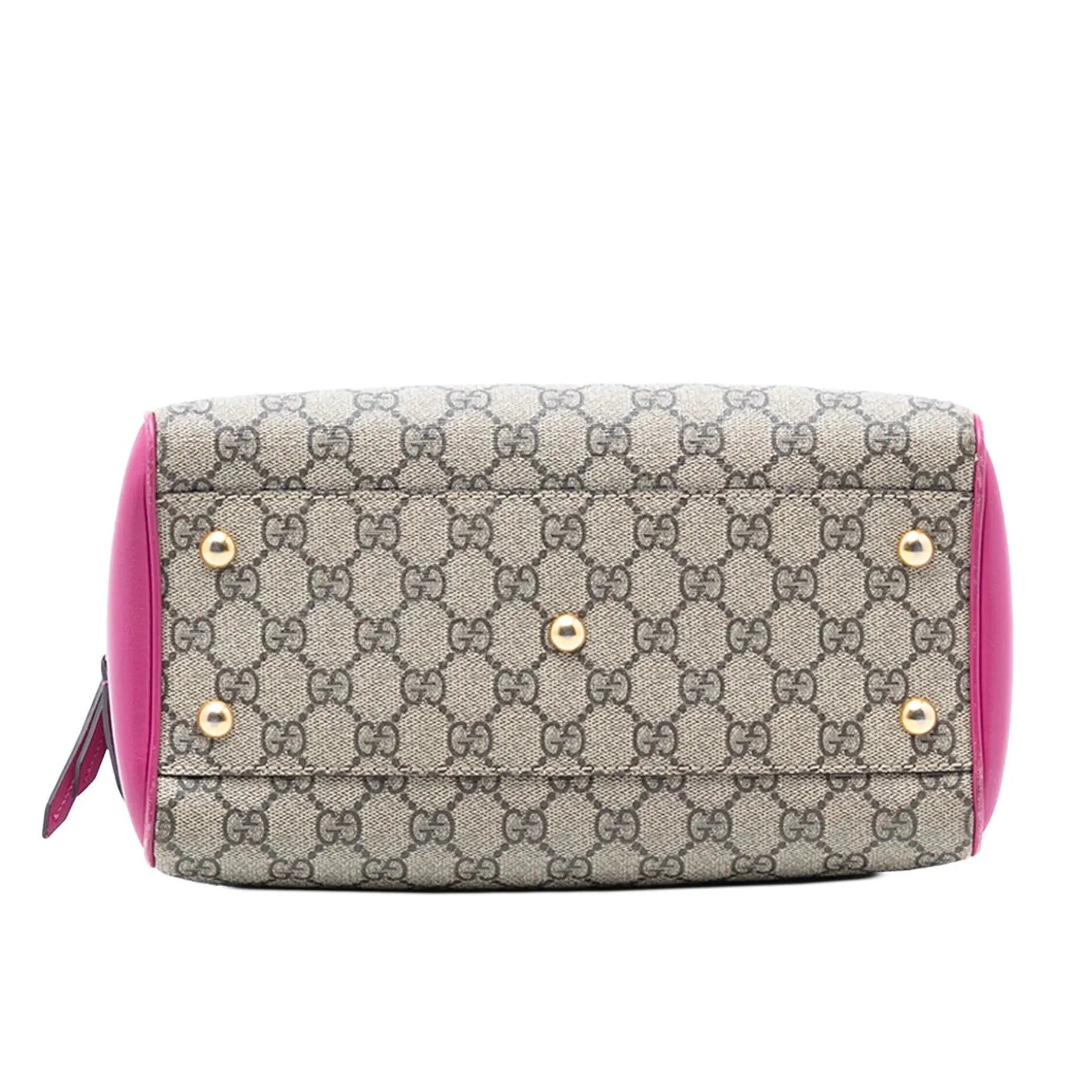 Gucci GG Supreme Small Boston Bag - Hibiscus Pink
