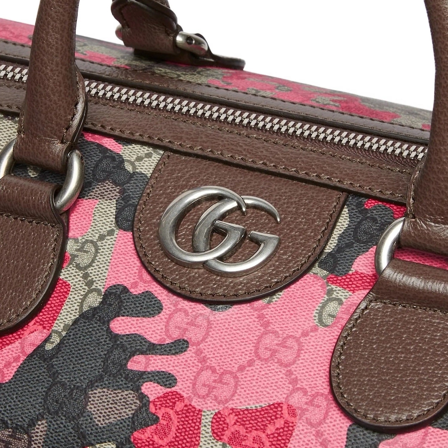 Gucci GG Small Duffle Bag - Camouflage Pink