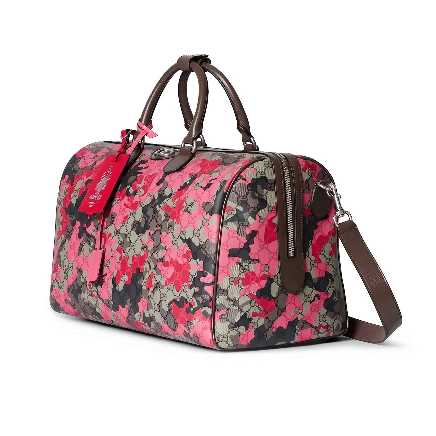 Gucci GG Small Duffle Bag - Camouflage Pink