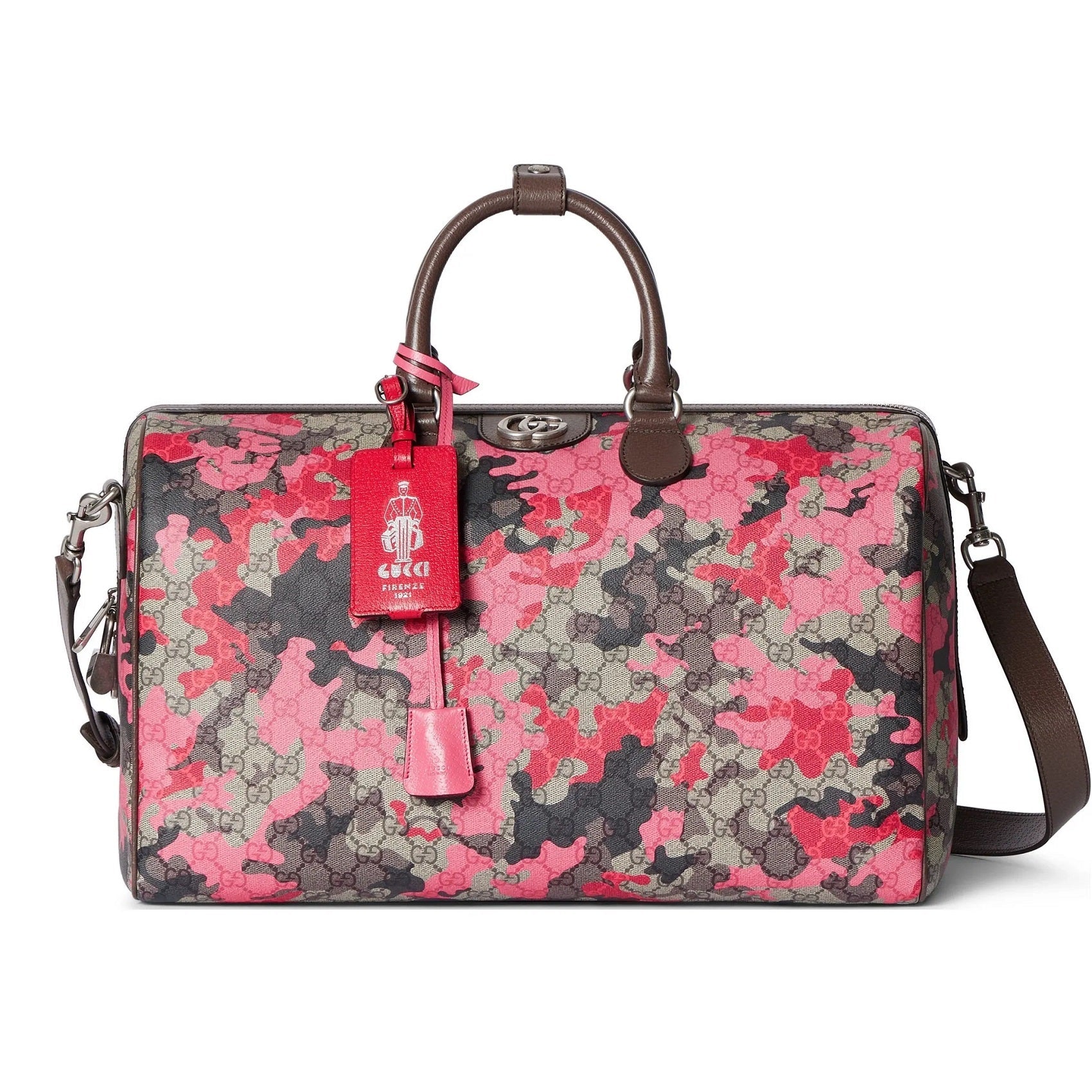 Gucci GG Small Duffle Bag - Camouflage Pink