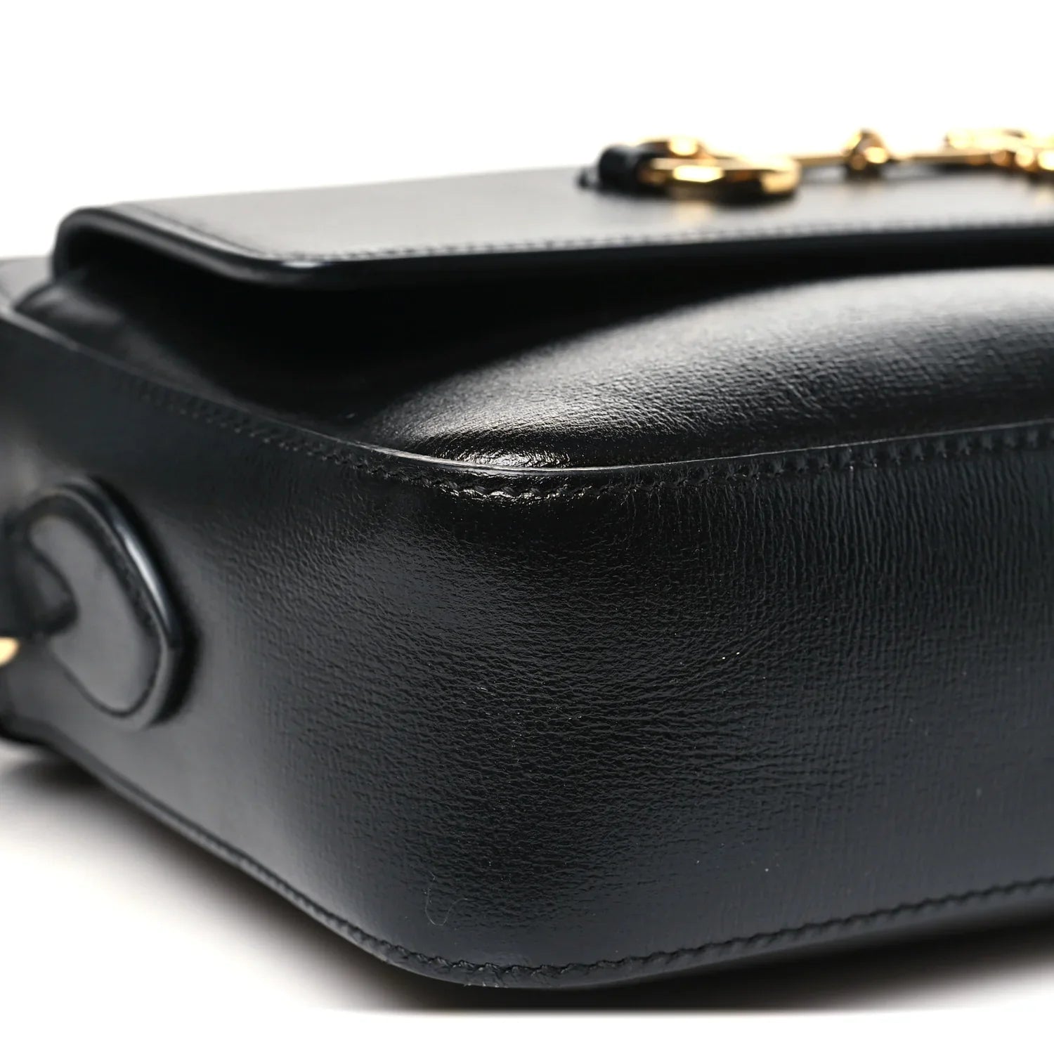 Gucci Horsebit 1955 Small Shoulder Leather Bag – Black